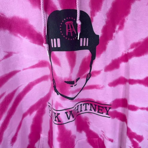 Port Authority Barstool Sports Pink Whitney XL Tie Dye Pink Hoodie Outdoor Streetwear