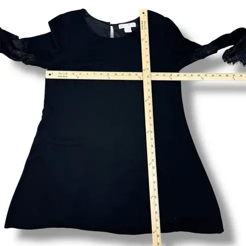 Love Fast Live Hard Lace Panel Sleeve Tunic Dress Black Large Gothic Boho Witchy