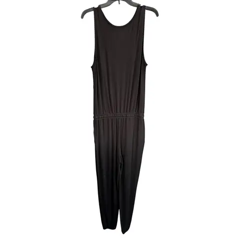 ER Daily Ritual Jumpsuit Sleeveless Drawstring Waist Black Casual Size S