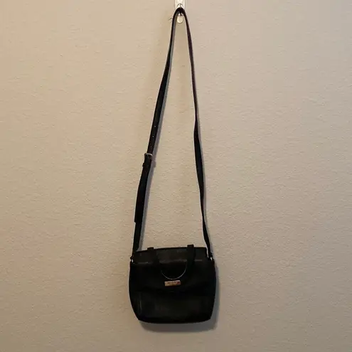 Kate Spade AUTHENTIC  laurel way mini alissane black leather crossbody hand bag