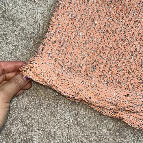 MINE tweed knit vest. S Pink