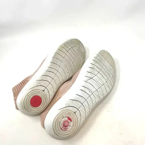 FitFlop Uberknit Slip-On Sneaker Pink Beige Size 10