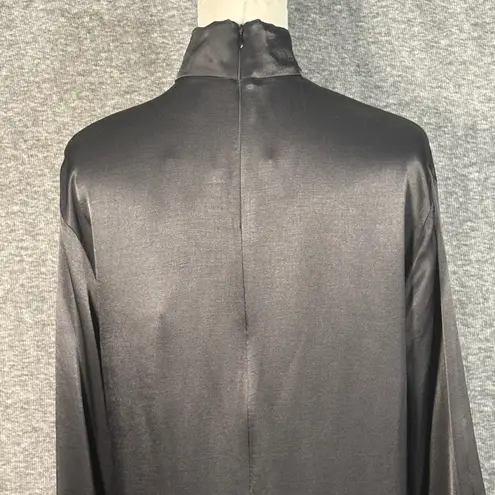 Sleeper Black Party Shirt Dress Long Sleeve Detachable Cuffs Small