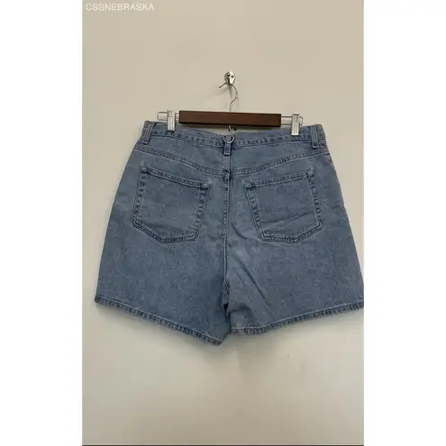 NY Jeans NY Jeans Co Blue Denim Shorts Light Wash - Size 14 100% Cotton