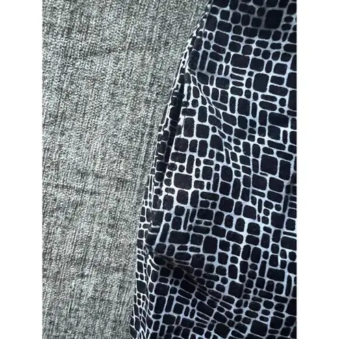 Alfred Dunner Woven Print Cropped Wide Leg Pants Casual Comfy Lounge Trousers