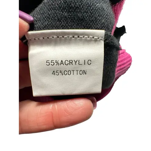 Queen Of Sparkles Women's Size 3XS Edge Rainbow Black Multicolor Sweater #U11