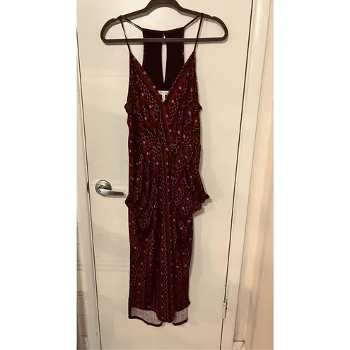 BCBGeneration  Brown Floral Maxi Dress Size M