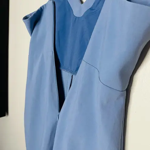 Likely Women's Brooklyn Light Blue Cocktail Sleeveless Midi Dress Size 4