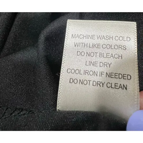 Gypsies & Moondust Babydoll Dress Womens L Black Floral Sheer Fairy Peasant Boho