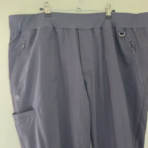 Healing Hands Gray Jogger Scrub Pants