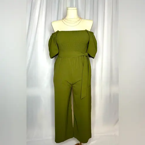 Angashion Women's Jumpsuit Puff Short Sleeve Romper (698)