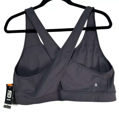 Ideology Plus Size 3X Deep Charcoal Gray Medium Impact Sports Bra - Image 6