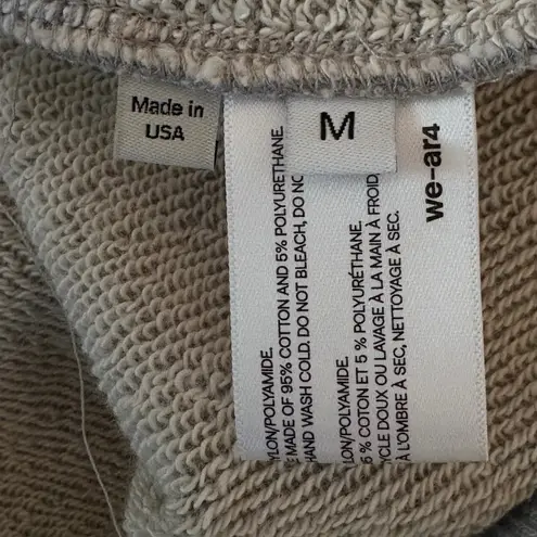 Thread & Supply Ivory Sherpa Fleece Jacket Medium Teddy Coat Button Front Black