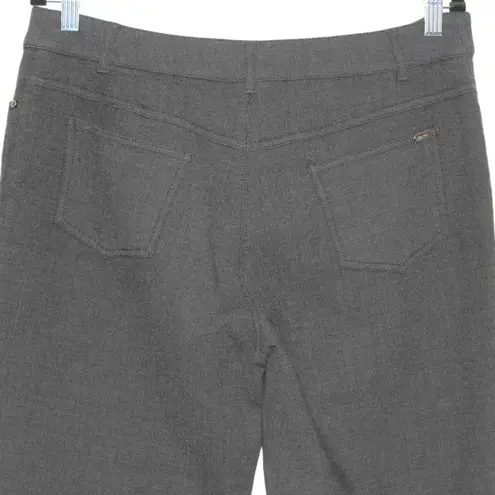 Max Mara Charcoal Gray Virgin Wool Wide Leg Ankle Length Pant Size 16