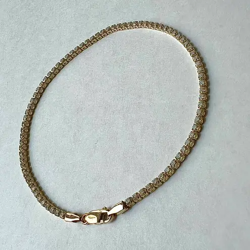 Tehrani Jewelry 14K Real Gold Tennis Bracelet