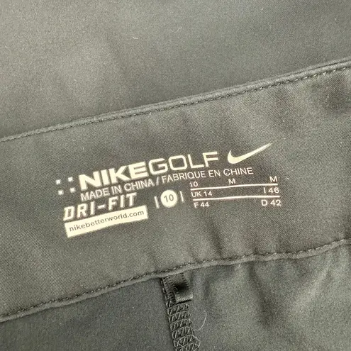 Nike  Golf Skort Size 10 Black Dri-Fit Women’s Skirt with Shorts Lining Athletic