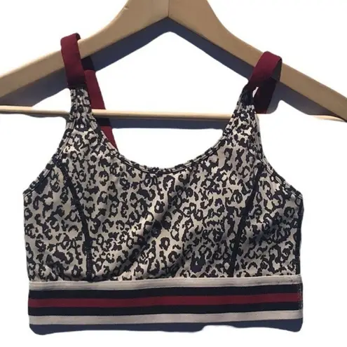 Mona B Leopard Print Sports Bra