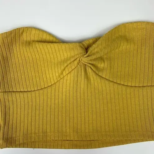 Forever 21  • Yellow Bando Crop Top WOMENS L