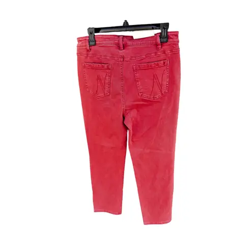 MC Zoe Denim Straight Leg Cropped Jeans Coral Size 31 Pink