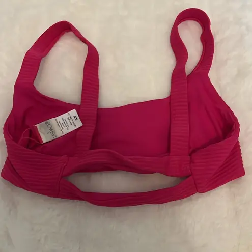 l*space Size S--L* Women's JESS TOP Ribbed Bikini Top HOT PINK