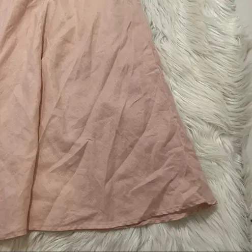 Acrobat Strapless Linen Dress Light Pink Peek