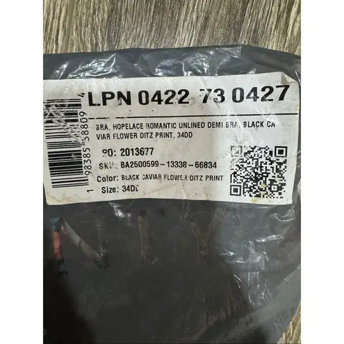 Savage x Fenty HOPELACE ROMANTIC UNLINED DEMI BRA Black Size undefined