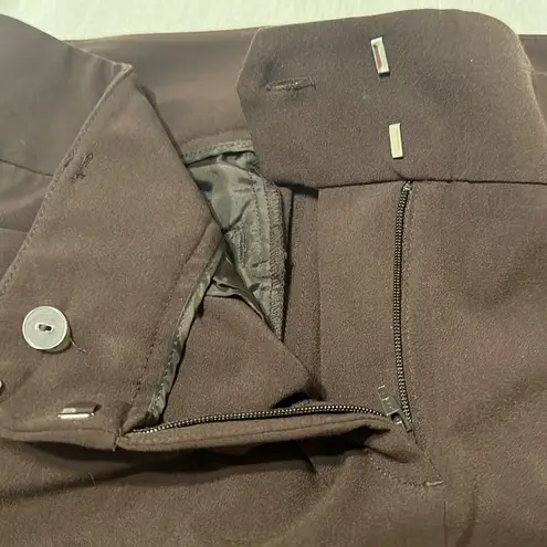 NWOT NY & CO size 12 average brown stretchy zip front pants Brown