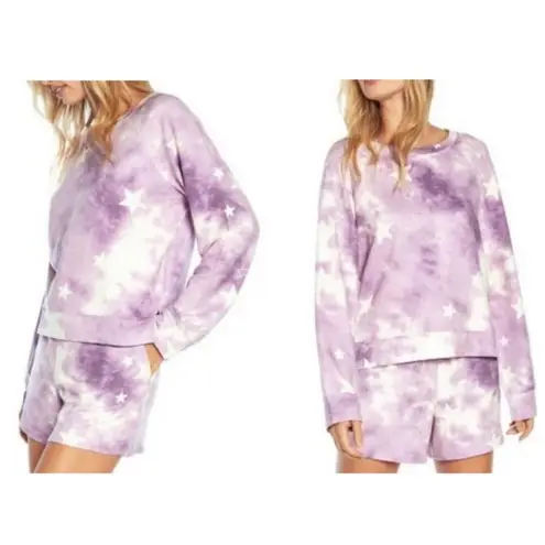 Wildfox  Tie Dye Stars Sweatshirt & Short size XL Lounge Co-Ord Sets - Image 2