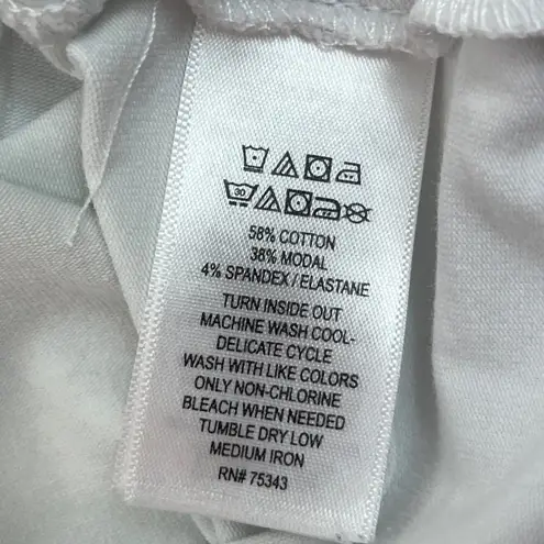 C&C California White Short Sleeve T-Shirt XL Cotton Modal Blend Made In Vietnam