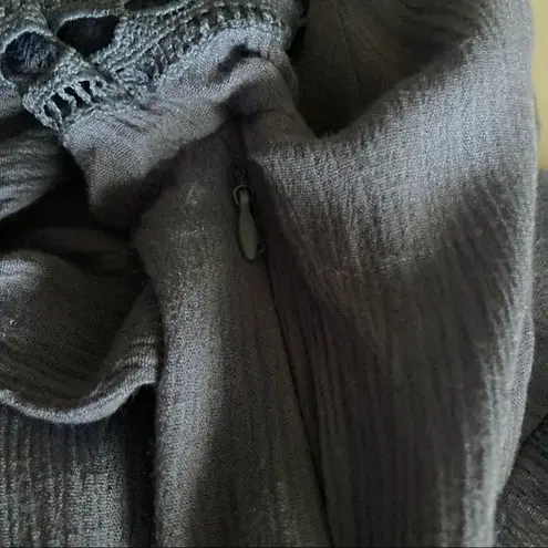 Wild Blue SADIE ROBERTSON Blue Dress Size Large Ruffle Cottage Core