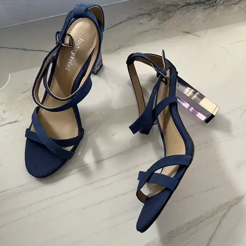 Luxury Rebel Driscoll Blue Denim Heels