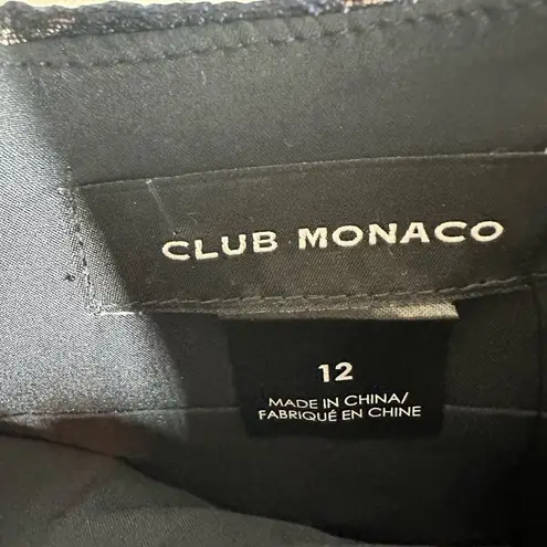 Club Monaco Brocade Mini Skirt Size US 12 Blue Multi