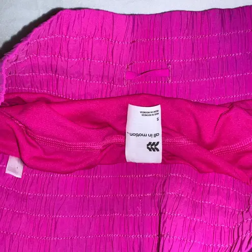 All In Motion High Waisted Hot Pink Shorts Lined Running Active - Image 3