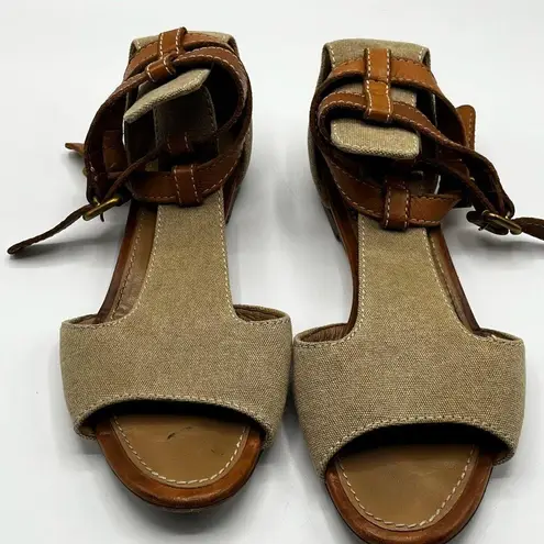 Chloé Canvas And Leather Sandals