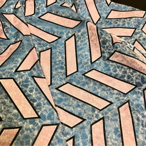 Opening Ceremony NWT Slash Pool Fit & Flare Dress Jacquard Pastel Pink & Blue 0