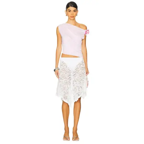 Jaded London Dare To Drape Top in Pink Flower 12 New Womens Blouse