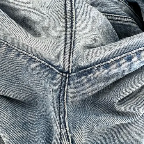 3x1 jeans size 27 blue high waisted cropped frayed mom