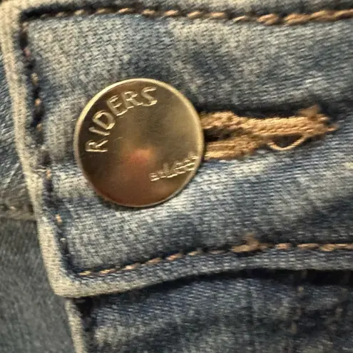 Riders By Lee Womens Blue Denim Shorts Midrise Size 6M Casual Everyday Classic