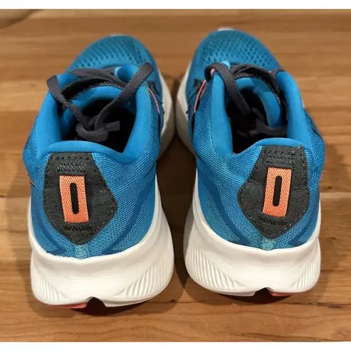 Saucony Ride 15 Womens Running Walking Shoes Blue Athletic Sneakers Size 7