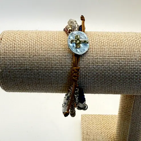 DEMDACO Your Journey Prayer Bracelet Seven Days Beads Gold Cross Gift Boxed