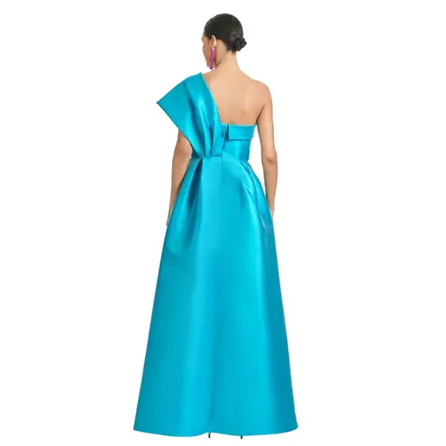 Sachin + Babi Clarissa Aqua Gown with Pockets Size 12 New with Tag MSRP $1195