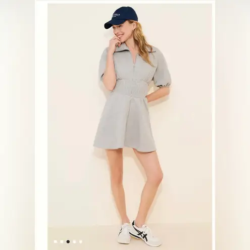 Daily Practice Smocked Waist Mini Dress Zip