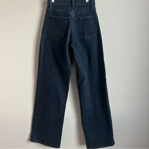 Banana Republic  Women’s High Rise Dark Wash Blue Wide Leg Jeans Size 24