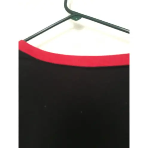 Batman Women's Juniors Sweatshirt Harley Quinn Ringer Size M Multi