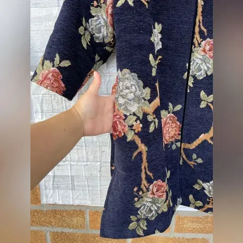 Grace Chuang New York hand woven jacket size large Blue