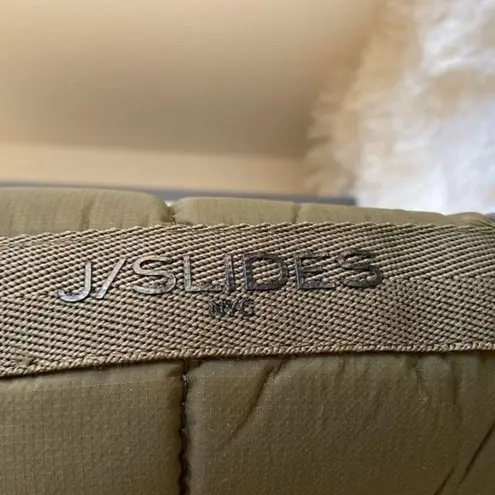 JSlides NIB J/SLIDES Noah Army Green Quilted Puffer Platform Weatherproof Boot