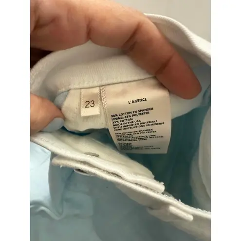 L'Agence Jameson High Rise Color Block Shorts 23