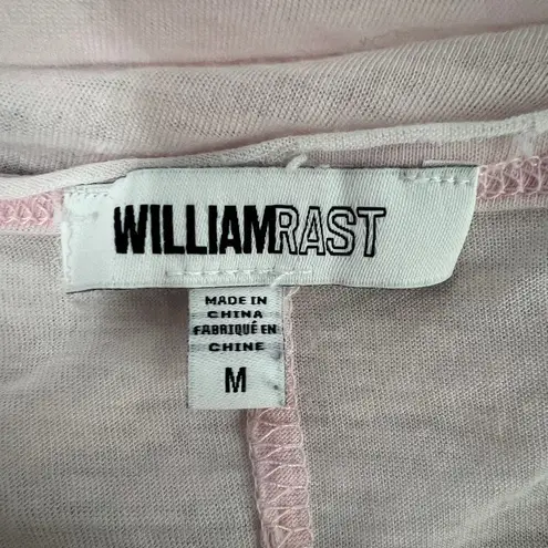 William Rast Pink Burnout Women's Short Sleeve Tunic Top Size Medium