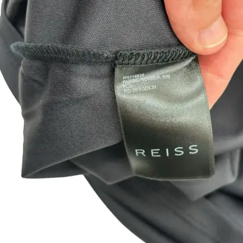 Reiss  Fox Mesh Lace Crochet Bodycon Dress Blue Tropic Print Size US‎ 6