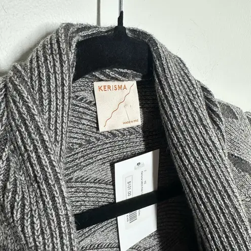 Kerisma  Rikki Cardigan Charcoal Gray Size Small Medium NWT